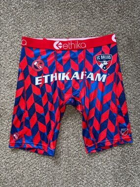 ethika Red & Blue FC Dallas Performance Boxer Briefs